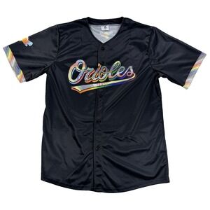 Mens Baltimore Orioles 2025 LGBTQ Pride Night Medium SGA Baseball Jersey XL
